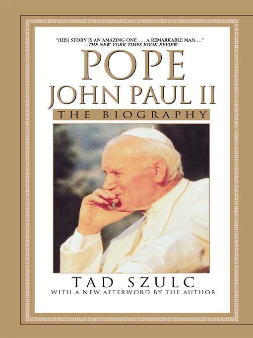 Title details for Pope John Paul II by Tad Szulc - Wait list
